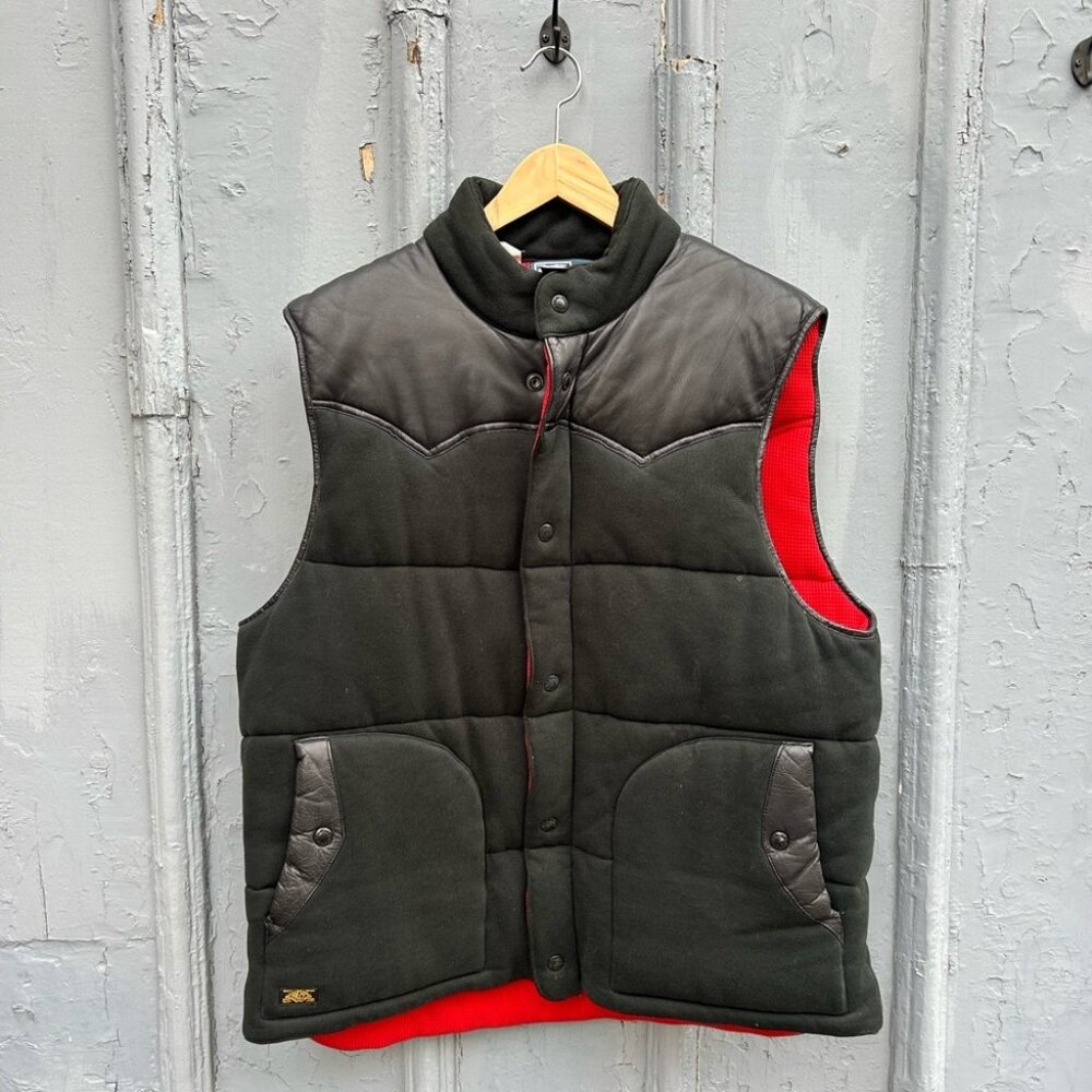 Polo RL Down with Leather accent vest, Large